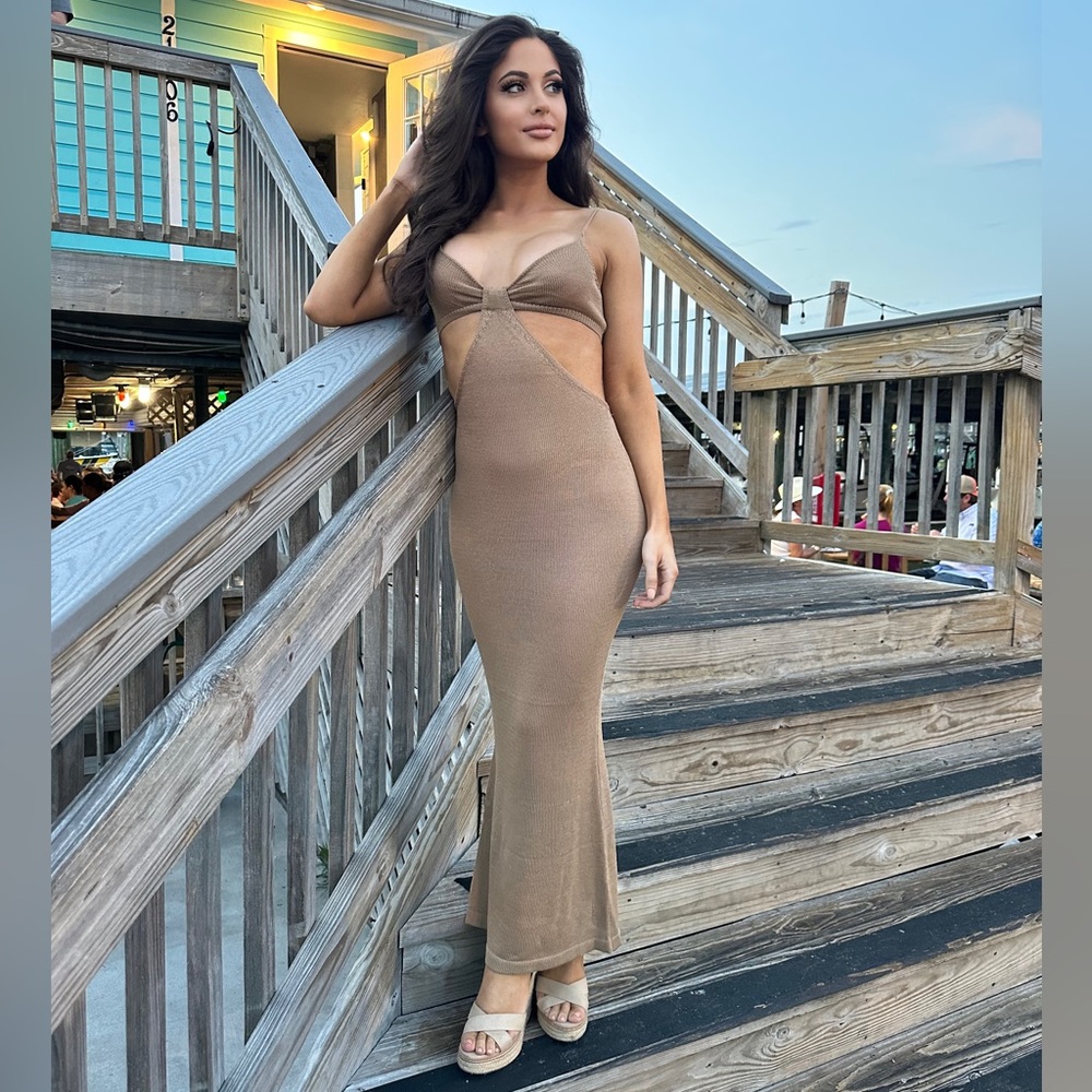 Walk On The Beach Maxi Dress Fashion Nova